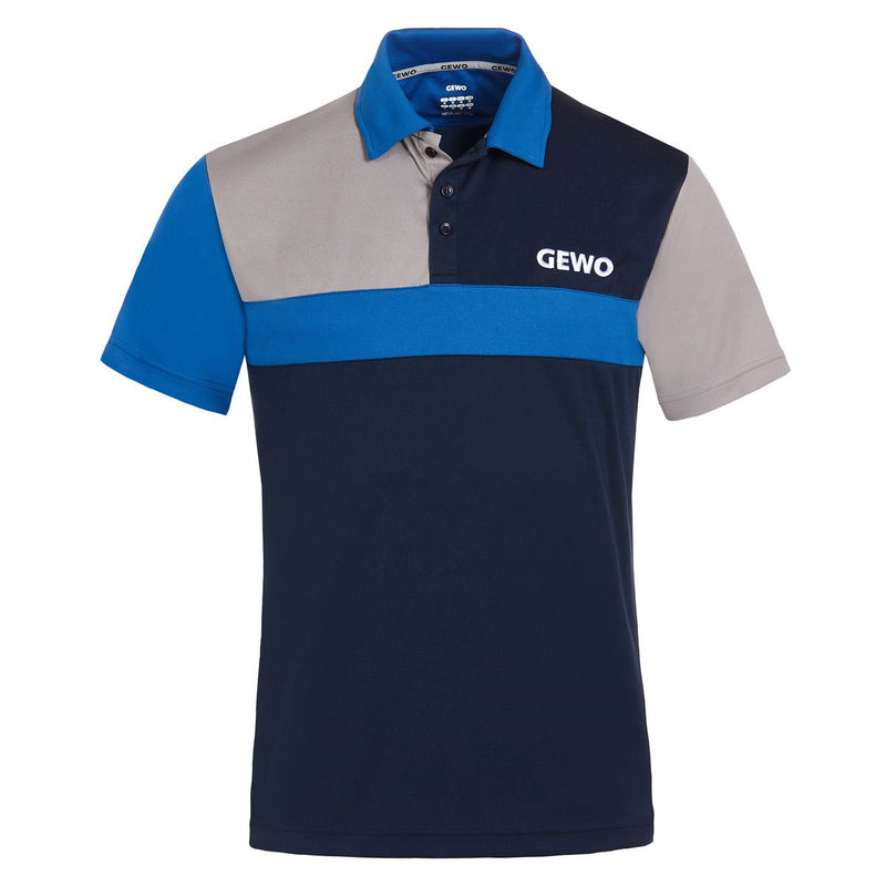 Gewo shirt Ravenna Polyester navy/royalblue