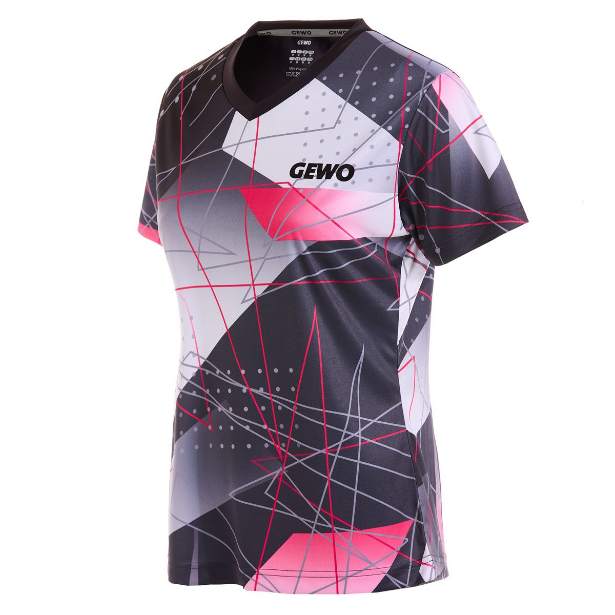Gewo shirt Lugo Lady black/pink