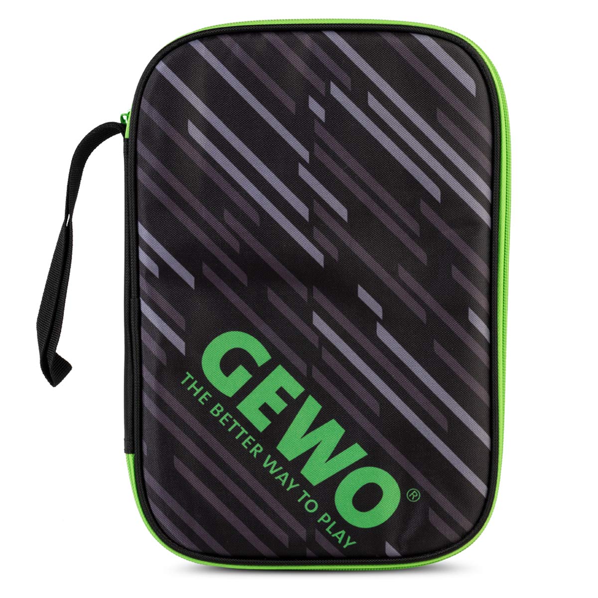Gewo Single Cover Stripes black/lime