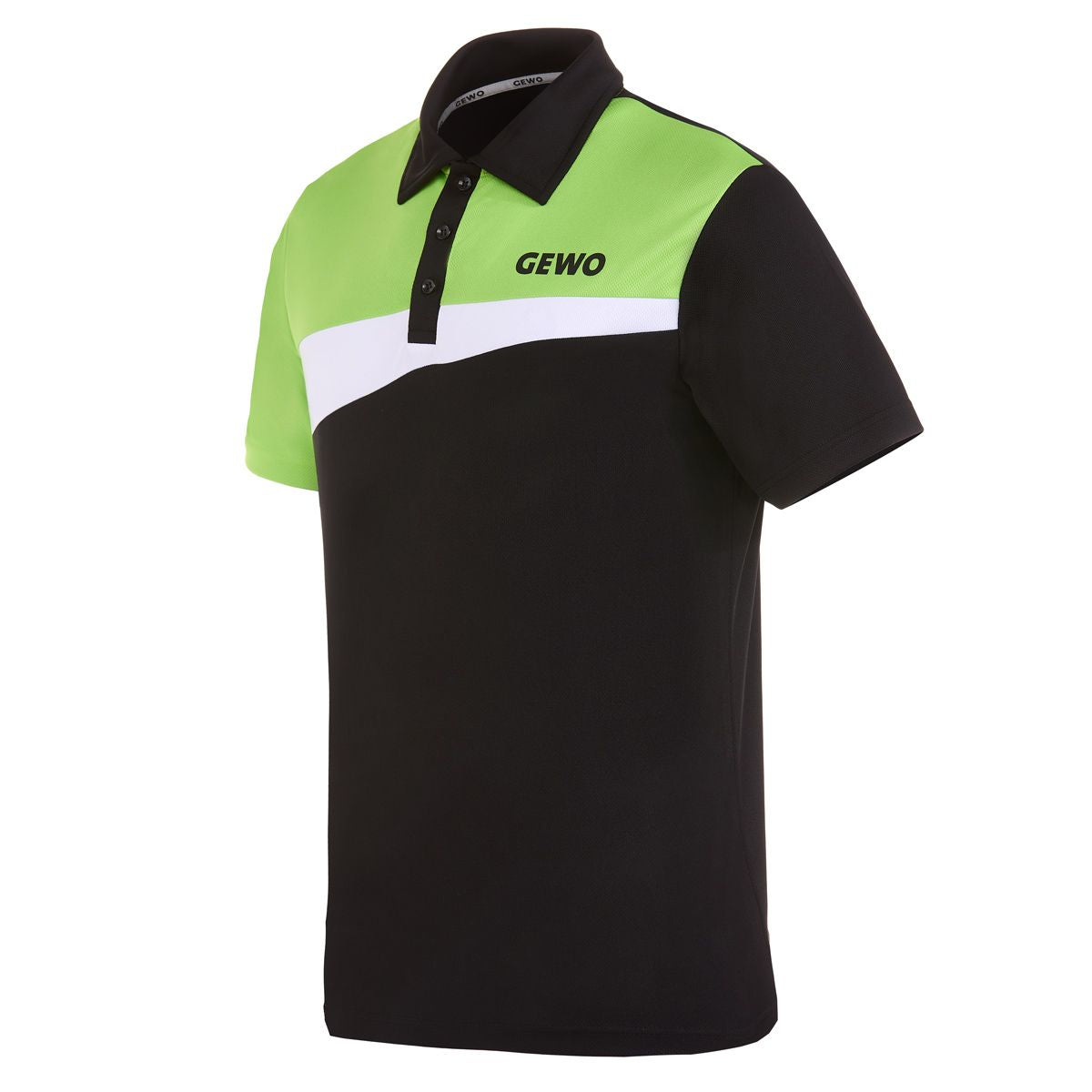 Gewo shirt Fondi I Cotton black/lime