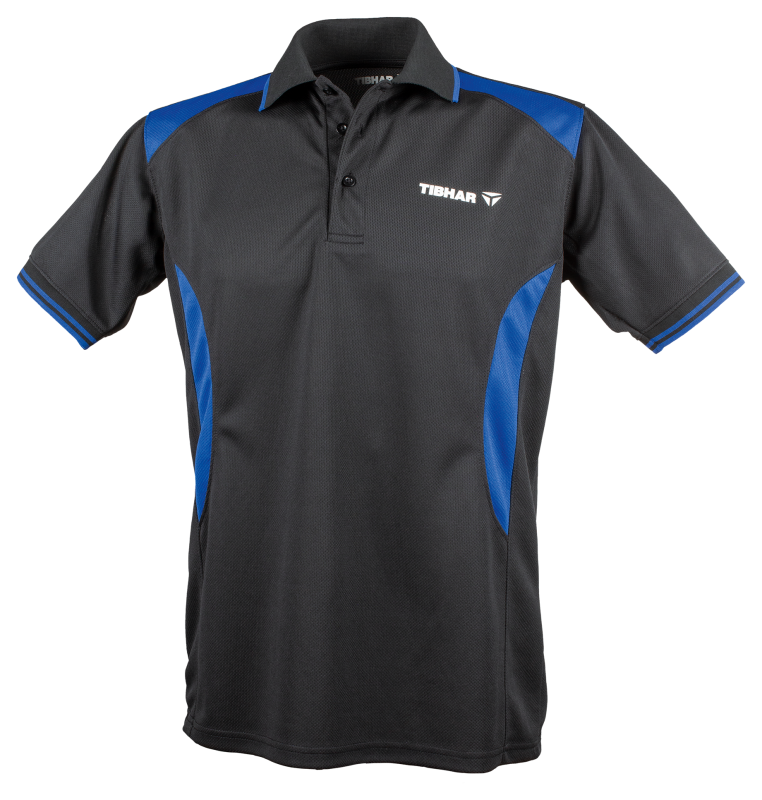 Tibhar shirt Cosmos polyester black/blue