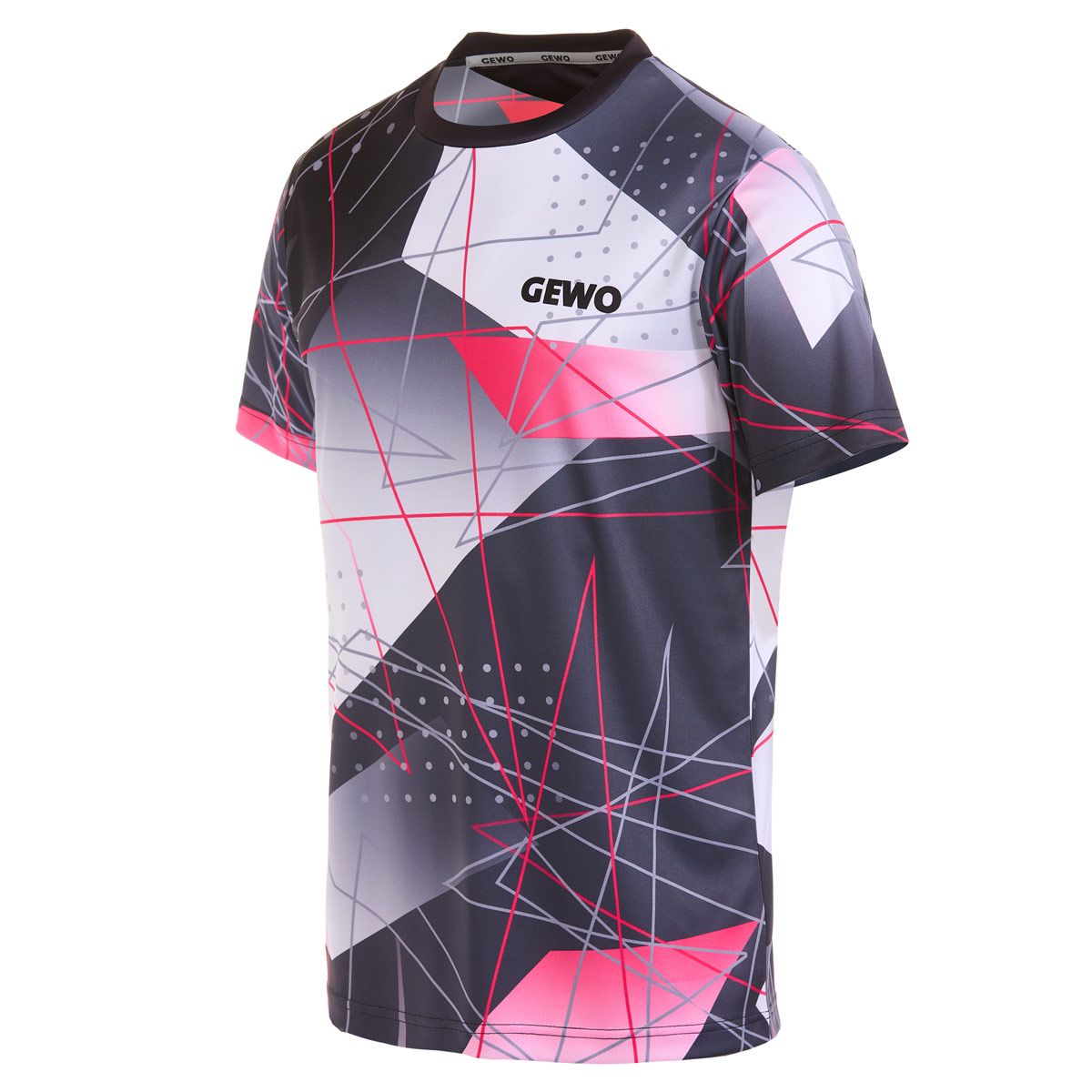 Gewo shirt Lugo I black/pink