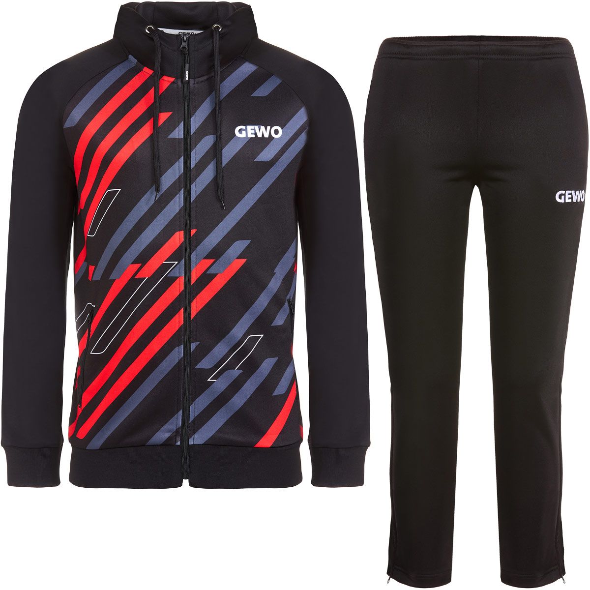 Gewo Tracksuit Ponza I black/red