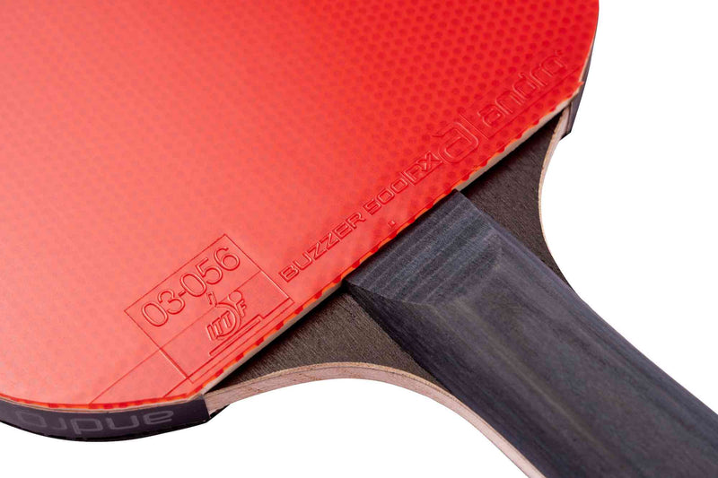 Andro Bat-Set Buzzer Pro Carbon 500 RX noir/rouge concave