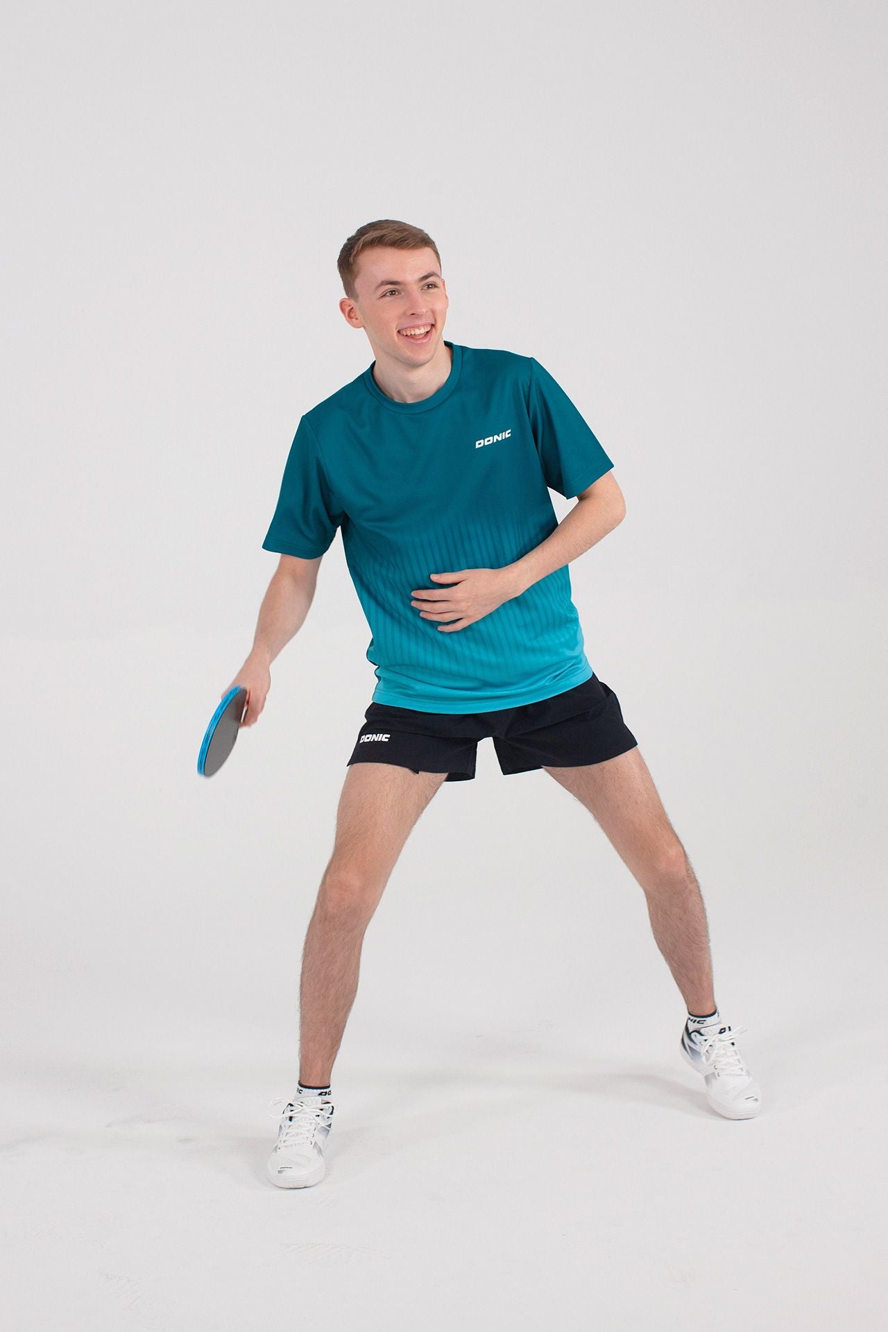 Donic t-shirt Driva Junior green/light blue
