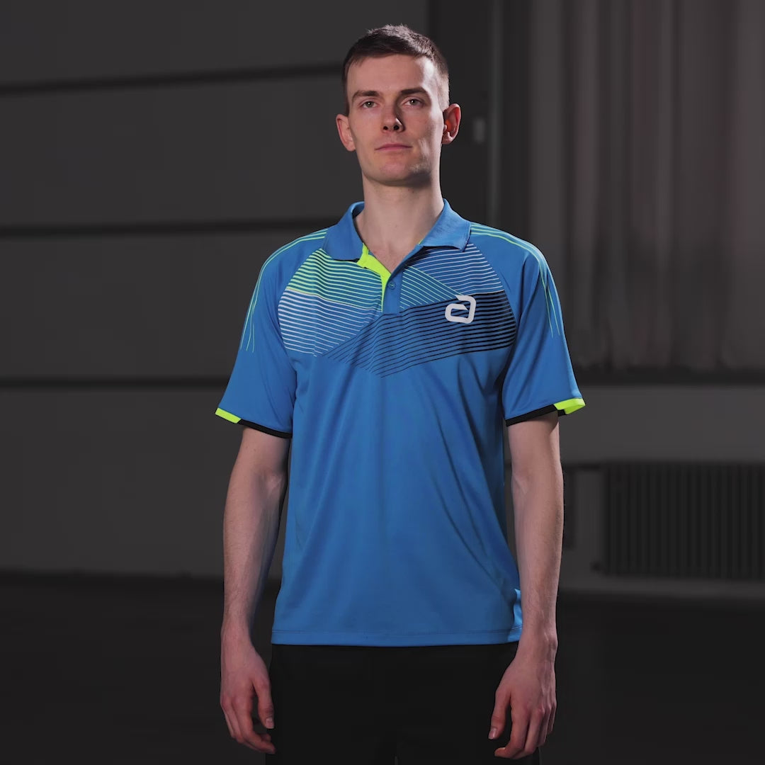 Charger la vidéo : Andro Shirt Avos blue/yellow