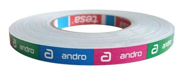 Andro Edge Tape Colors 12mm 50m vert/bleu/rose