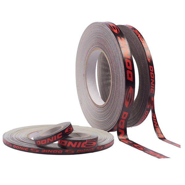 Donic Edge Protection Tape 12mm-50 mètres. noir rouge