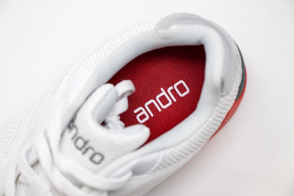 Andro chaussures Shuffle Step 2 blanc/rouge
